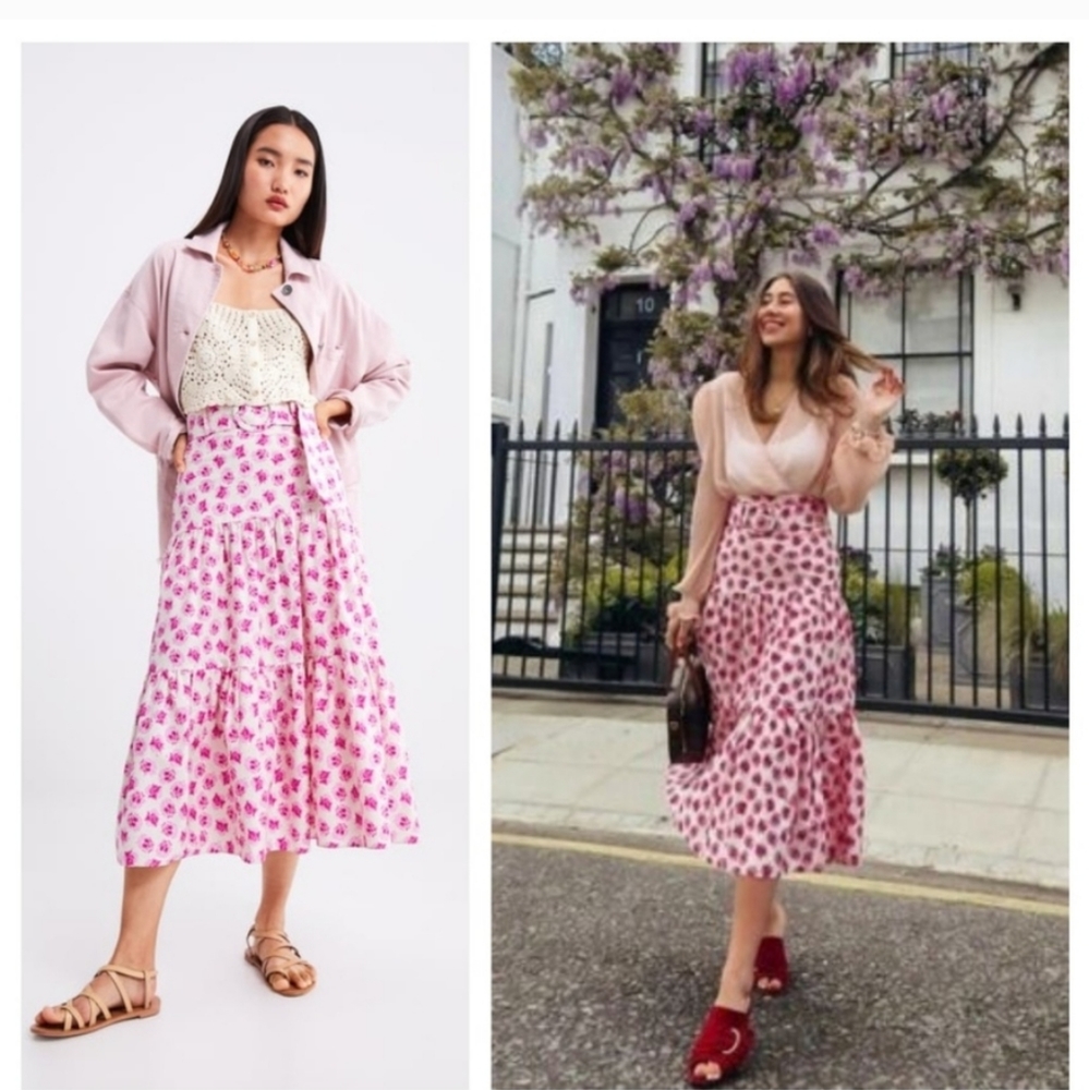 Zara 2 pieces set skirt + crop top - Picture 12 of 14